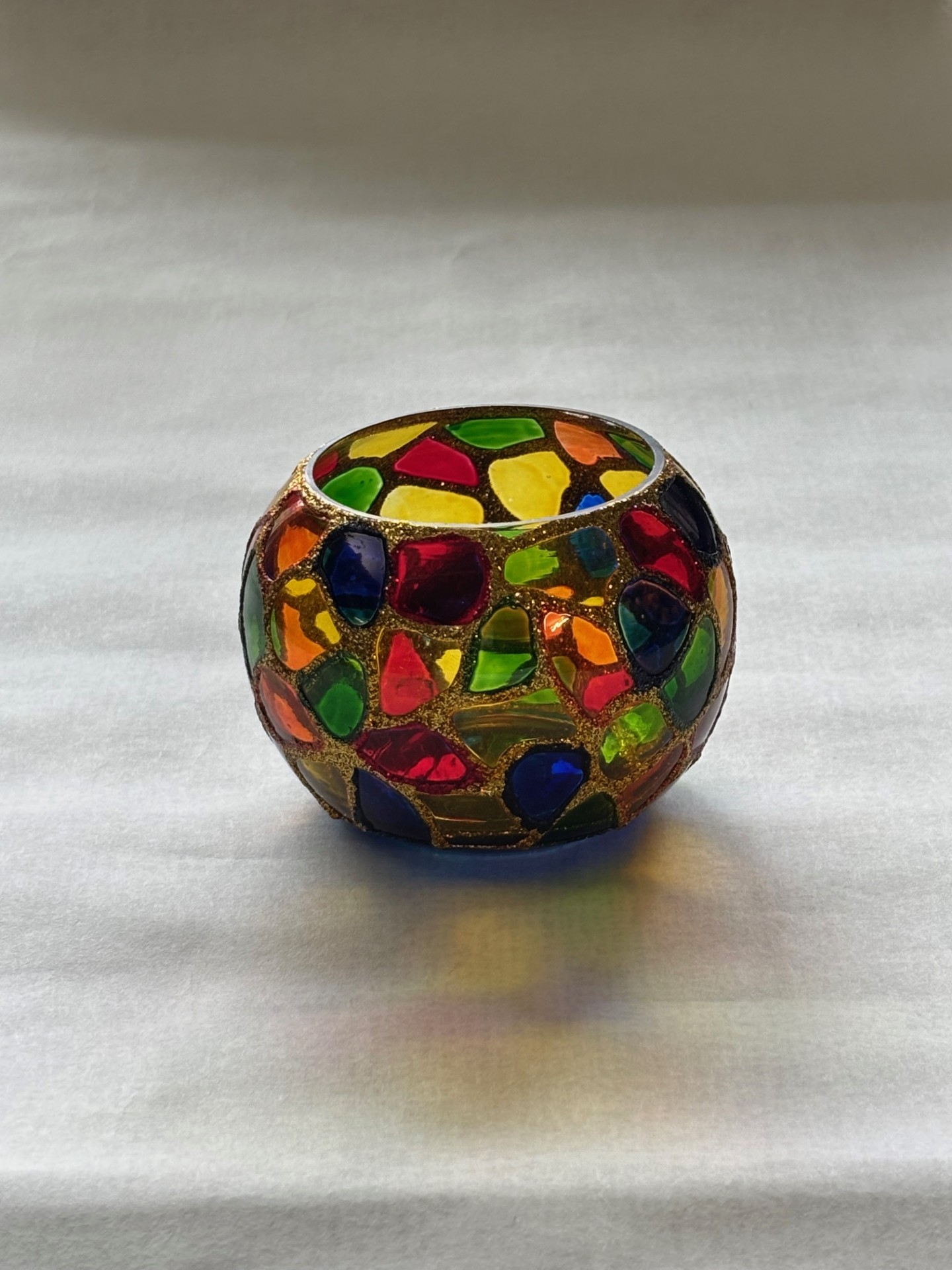 Multicolor Mosaic Candleholder